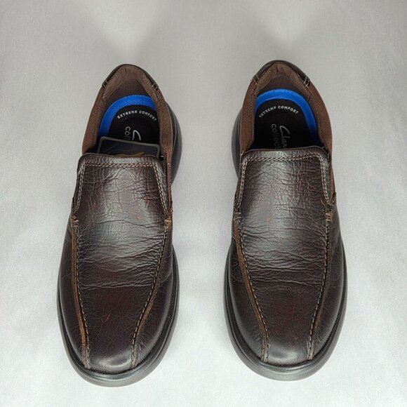 NWT Clarks Men\'s Bradley Free Slip-On Tan Leather Loafers main image 5